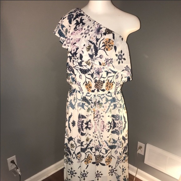 Banana Republic Dresses & Skirts - Banana Republic | One Shoulder Floral Maxi Dress